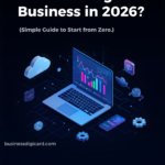 Person building a digital business on laptop with analytics and online tools in 2026
